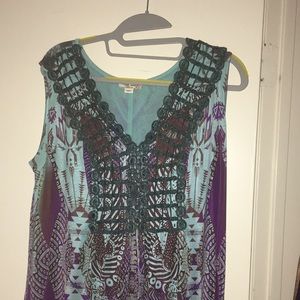 Long dress, Size 0X, sleeveless